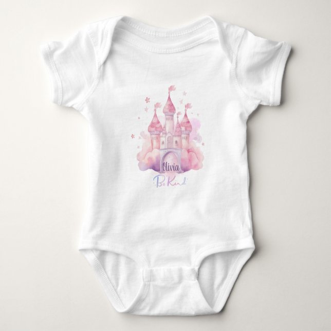 Be Kind Palace on the Pink Cloud Baby Bodysuit (Front)