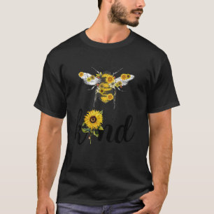 Be Kind Peace Love Cute Retro Vintage Teacher Bee T-Shirt