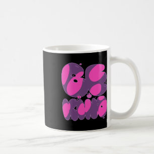 Be Kind Pink And Purple Sticker Coffee Mug
