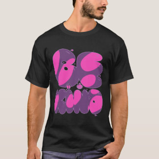 Be Kind Pink And Purple Sticker T-Shirt