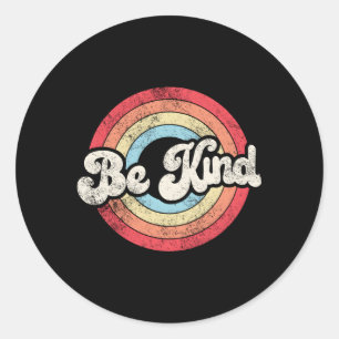 Be Kind Positive Inspirational Kindness Classic Round Sticker