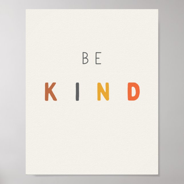 be kind. Poster & Prints (Front)