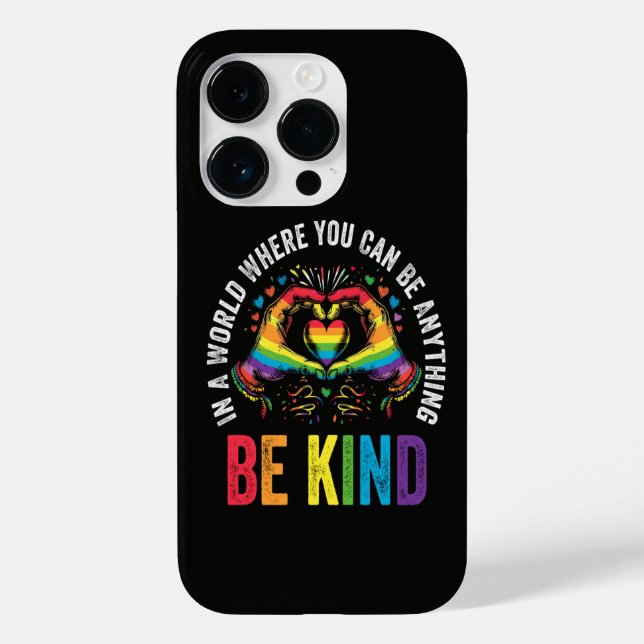 Be Kind Pride LGBT Month Case-Mate iPhone Case (Back)