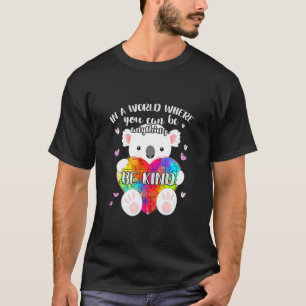 Be Kind Puzzle Koala Autism Awareness Month T-Shirt