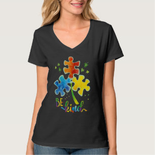 Be Kind Puzzle Piece Autism Awareness Autism Mum D T-Shirt