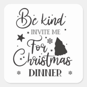 Be Kind Quote Square Sticker