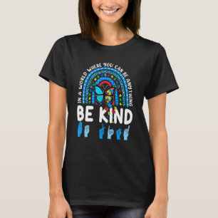 Be Kind Rainbow Kindness Blue Autism Awareness Sup T-Shirt