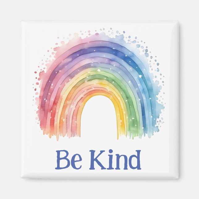 Be kind rainbow magnet (Front)