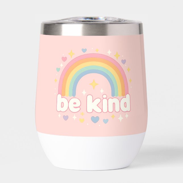 Be Kind – Rainbow Pastel Positivity (Front)