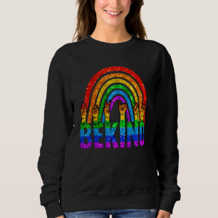Be Kind Rainbow Sign Language Hand Lgbt Gay Les Pr Sweatshirt