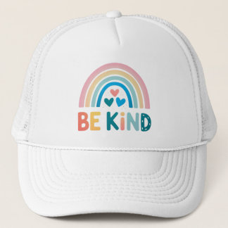 Be Kind Rainbow Trucker Hat