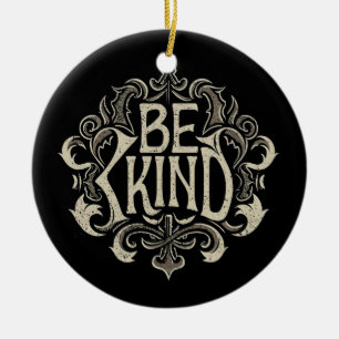 Be Kind Retro Ceramic Tree Decoration