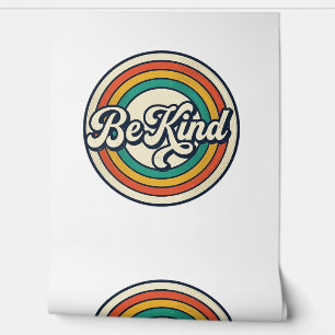Be Kind Retro Rainbow Vintage Shirt Design_2 Wallpaper