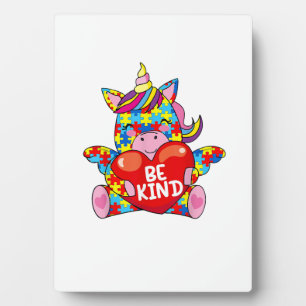 Be Kind Shirt Autism Awareness Gift Kid Girl Toddl Plaque