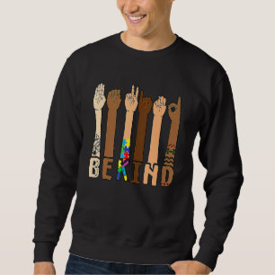 Be Kind Sign Language Hand Talking Teachers Interp Sweatshirt