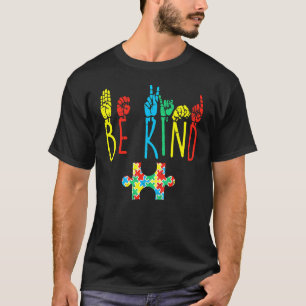 Be Kind Sign Language Hand Talking Teachers Interp T-Shirt
