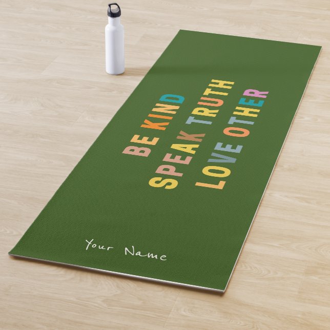 Be kind speak truth love others | Religious decal Yoga Mat (In Situ)