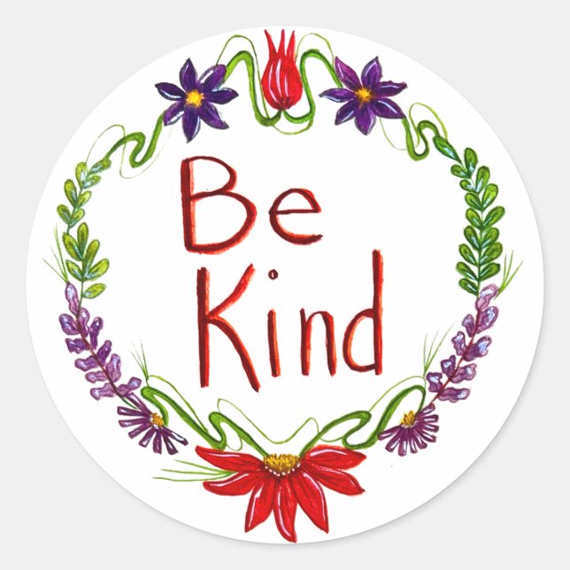 Be Kind Sticker Sheet (Front)