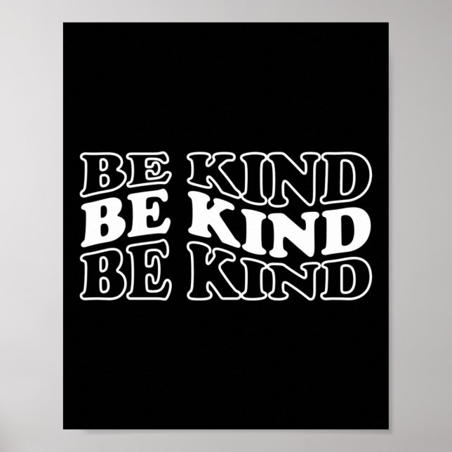 Be Kind Stop Bullying Kindness S Orange Unity Day  Poster (Front)