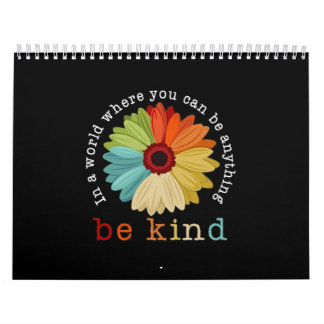 Be Kind Sunflower Calendar