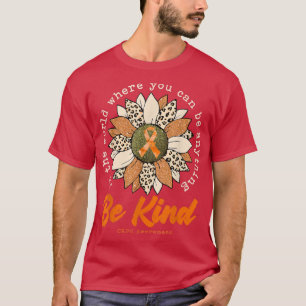 Be Kind Sunflower Orange CRPS Awareness Ribbon T-S T-Shirt