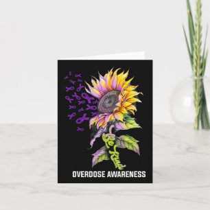 Be Kind Sunflower Overdose Awareness  Card