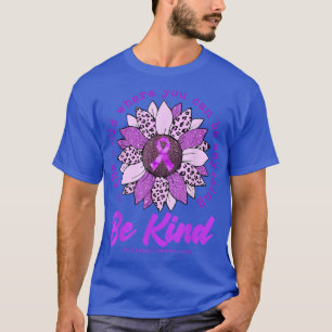 Be Kind Sunflower Purple Epilepsy Awareness Ribbon T-Shirt