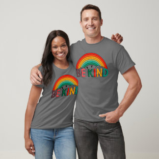 Be Kind T-Shirt Design | Pastel Colours Rainbow