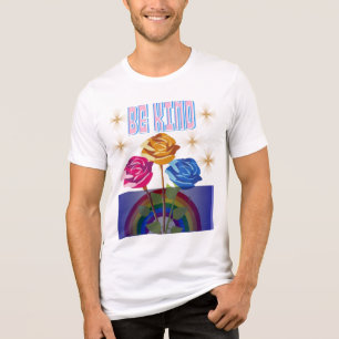 Be Kind T-Shirt – Inspirational Positive Message S Tri-Blend Shirt