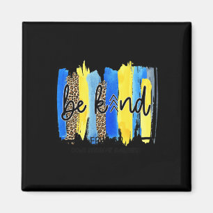 Be Kind Three Arrows Brush Stroke Down Syndrome Aw Magnet