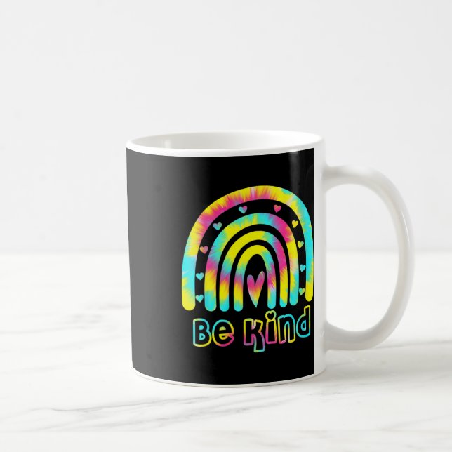 Be Kind Tie Dye Rainbow Kindness Autism Awareness  Coffee Mug (Right)