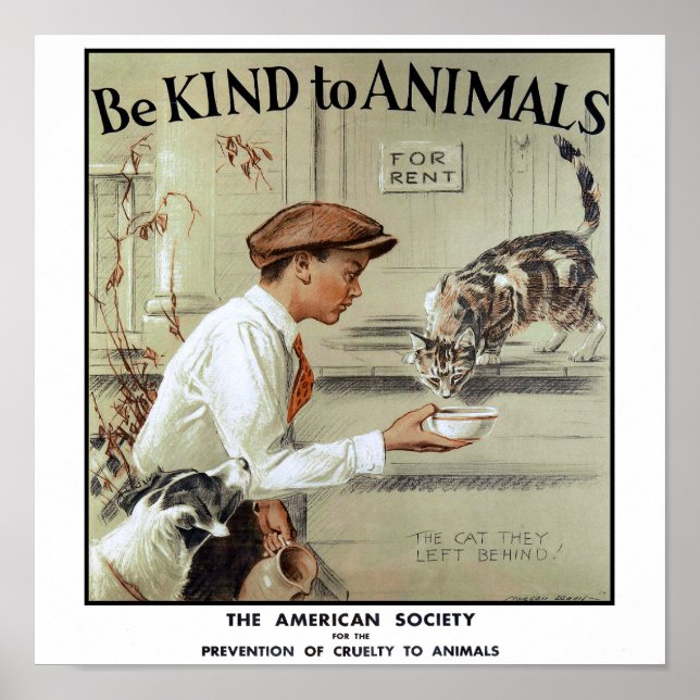 Be Kind to Animals Poster (Front)