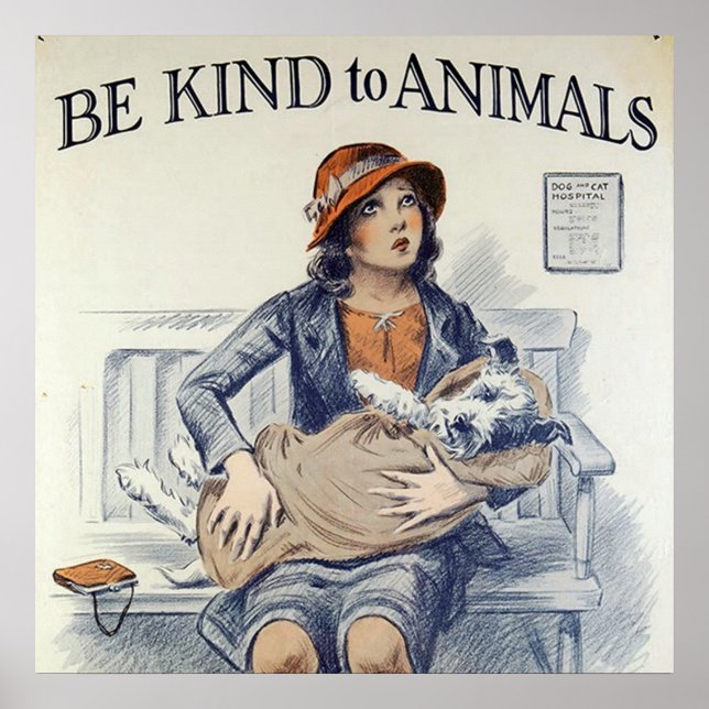 Be Kind To Animals poster (Front)