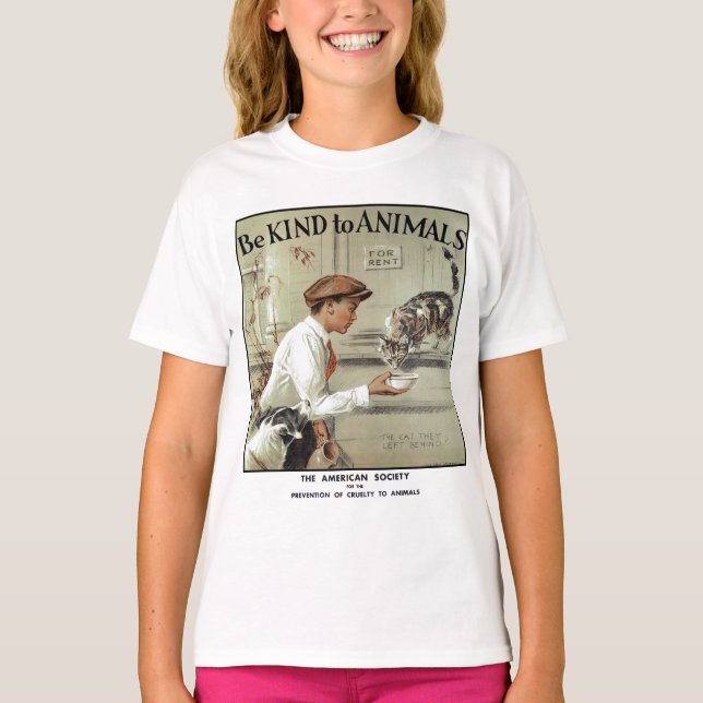 Be Kind to Animals T-Shirt (Front)