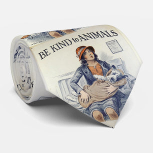 Be Kind To Animals tie
