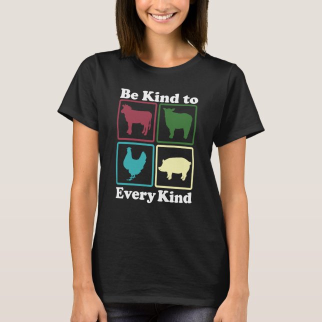 Be Kind to Every Kind Retro  1 T-Shirt (Front)