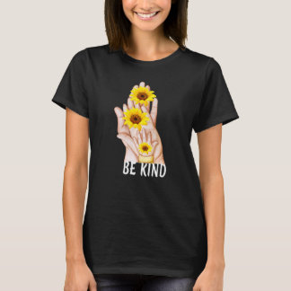 Be Kind To One Another Positive Message With Hands T-Shirt