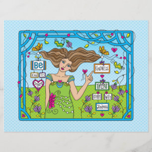 Be Kind To Others_Flat Paper Sheet 11"x 8.5"