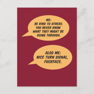 Be Kind to Others Joke Postcard
