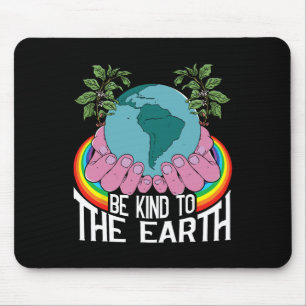 Be Kind To The Earth Rainbow Natural Environment E Mouse Mat