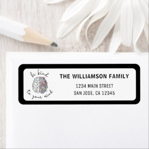 Be Kind To Your Mind Floral Brain Mental Health