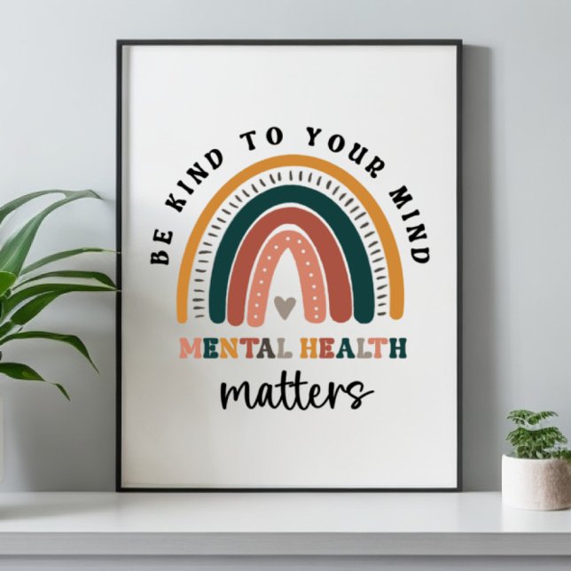 Be Kind To Your Mind, Mental Health Matters Poster (Creator Uploaded)