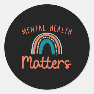 Be Kind To Your Mind Mental Health S Awareness _1 Classic Round Sticker