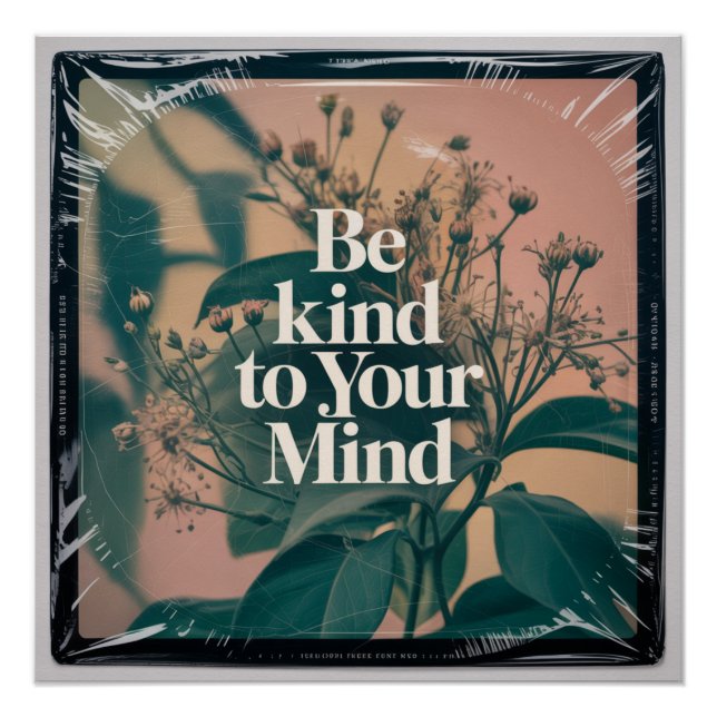 Be Kind To Your Mind Poster (Front)