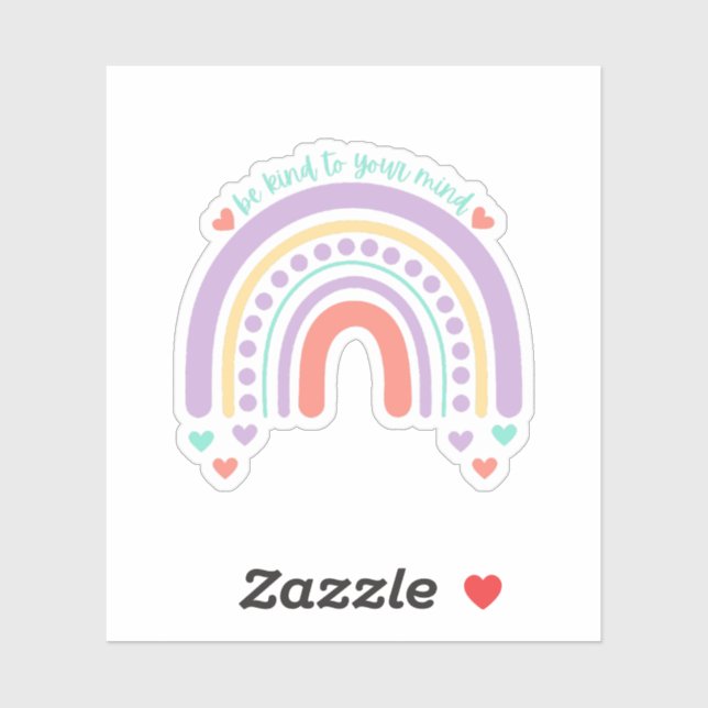 Be Kind to Your mind | Rainbow Peach Candy  (Sheet)