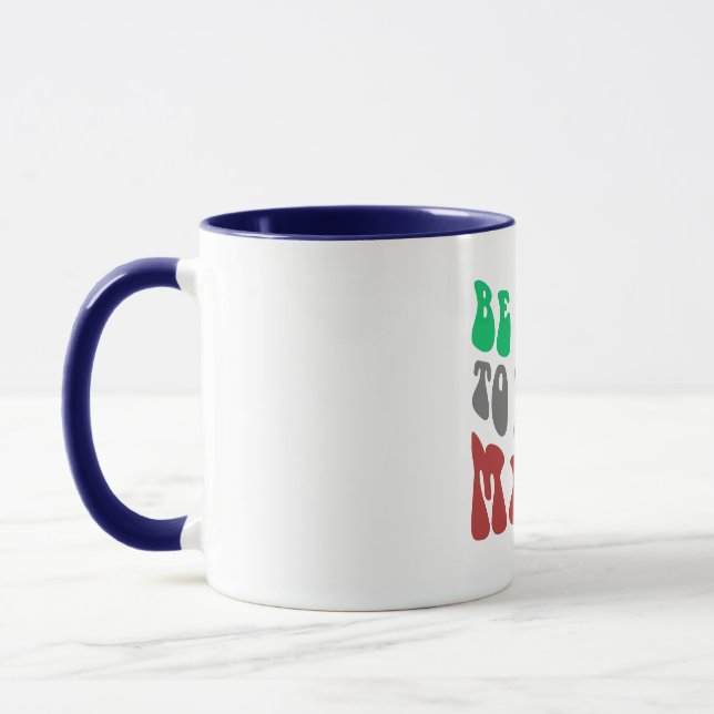 BE KIND TO YOUR MIND - Wavy Colourful Font Mug (Left)