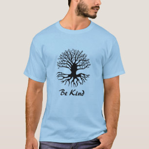Be Kind - Tree of Life in Black  T-Shirt