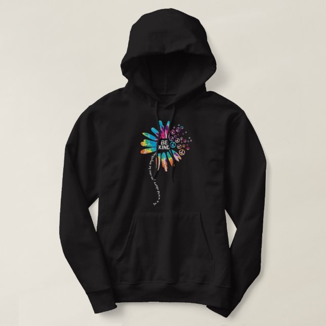 Be Kind Tye Dye Orange Anti Bullying Unity Day Kid Hoodie (Design Front)
