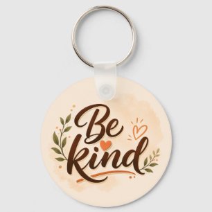 Be Kind Typography Key Ring