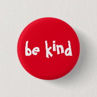 Be Kind Typography White Red